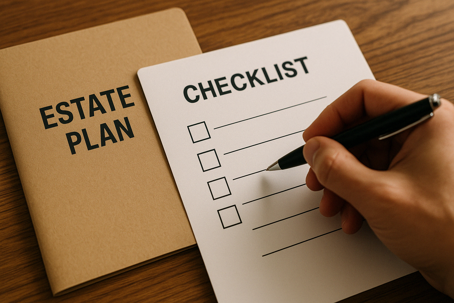 Estate Planning Checklist representing common mistakes to avoid